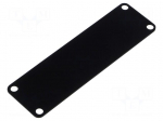 Front panel | aluminium | 1455 | black | 10pcs.