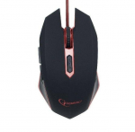 Computer mouse Gembird  Gaming mouse, Black/red, MUSG-001-G, USB