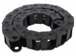 Cable chain | LIGHT | Bend.rad: 50mm | L: 990mm | non-openable frames