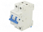 Circuit breaker | 230/400VAC | Inom: 10A | Poles: 1+N | Charact: C | 6kA