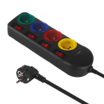 Elektrimaterjalid | Kaablid, Jaotuss&uuml;steemid ja T&ouml;&ouml;riistad // Elektri laiendid, Pikendusjuhtmete, hajutuste ja UK ja USA adapterite komplekt // Listwa zasilająca Maclean, przedłużacz 4 gniazda + USB A / C, z włącznikami, 250VAC/10A, 1.5m, czarna, MCE ...