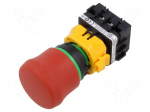 Switch: emergency stop | 22mm | NC x4 | red | IP65 | mushroom | XW | Pos: 2