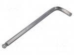 Wrench: hex key | spherical | HEX 8mm | Overall len: 168mm | long