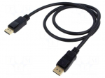 Cable | DisplayPort plug,both sides | PVC | DisplayPort 2.0 | Len: 1m