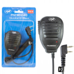 Microphone with loudspeaker PNI MHS40 with 2 pins type PNI-K, compatible with PMR, VHF/UHF stations