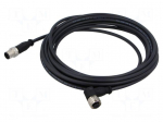 Cable: for sensors/automation | M12 | PIN: 4 | straight | plug | PUR