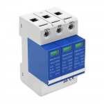 Qoltec DC surge protector arrester | 3P | 1000V | T2 | C