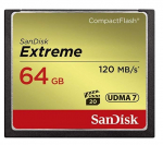 Other Computer Accessory SANDISK BY WESTERN DIGITAL  MEMORY COMPACT FLASH 64GB/SDCFXSB-064G-G46 SANDISK