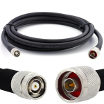 Rangeful N Male / RP-TNC Male 10m koaksiaalkaabel &mdash; elastne HF-400-UF (vastab LMR400 UF UltraFlex) HF400-RPTNCM-NM-10