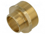 Splice terminal: nipple | male-male,reductive | brass CW617N | BR