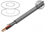 Wire | 1x3x18AWG | shielded,Al-PET foil | PVC | black | 300V | 305m