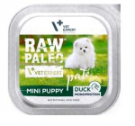 RAW PALEO P&acirc;te Mini Puppy Duck - wet dog food - 150g