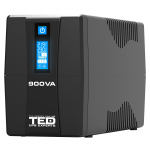 900VA 500W UPS Line Interactive &ndash; LCD ekraan &ndash; 2 v&auml;ljundit | Aku 12V 9Ah