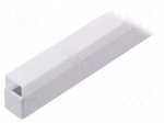 Profiles for LED modules | white | surface | white | L: 1m | aluminium