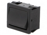 ROCKER | DPDT | Pos: 2 | OFF-ON | 6A/250VAC | black | IP40 | none | 100m&Omega;