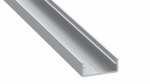 LED profile for LED strips, silver anodized, wide, DUAL, 2m, LUMINES