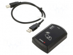 RFID reader | 10&divide;24V | HITAG 2 | antenna,LED status indicator | ABS