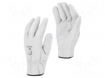 Protective gloves | Size: 8 | white | furlined | tag