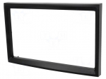 Radio mounting frame | Citro&euml;n,Fiat,Peugeot | 2 DIN | black