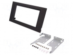 Radio mounting frame | Mercedes | 2 DIN | black