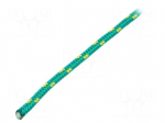 Rope | polypropylene | &Oslash;rope: 5mm | L: 50m | with a core | green