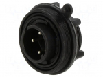 Connector: circular | socket | male | PIN: 4 | 10A | 277V | IP68,IP69K