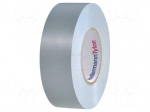 Tape: electrical insulating | W: 19mm | L: 20m | Thk: 0.18mm | grey | 300%