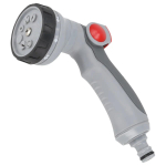 Niisutusseadmed // Pinnakastmise seadmed :: Vooliku&uuml;hendused, vihmutid // Pistolet zraszający 8-funkc.regul.kciukiem thumb control