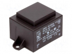 Transformer: encapsulated | 6VA | 230VAC | 15V | 400mA | Mounting: PCB