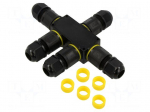 Connector: AC supply | snap-on | IP68 | Body: black