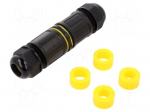 Connector: AC supply | snap-on | IP68 | Body: black