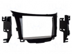 Radio frame | Hyundai | 2 DIN | black gloss