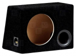 Car loudspeaker enclosure | MDF | black | textil | 50l | 300mm