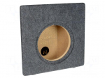 Car loudspeaker enclosure | MDF | gray melange | textil | 15l | 250mm
