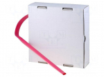 Heat shrink sleeve | glueless | 2: 1 | 25.4mm | red | polyolefine