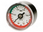 Manometer | R 1/8" | outside | Working pressure: 0&divide;10bar | &Oslash;: 37.5mm