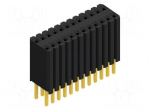 Connector: pin strips | socket | female | PIN: 24 | THT | 1.5A | 125V | 2x12