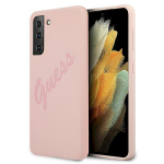 Guess GUHCS21MLSVSPI Script Vintage Hardcase for Samsung Galaxy S21+ G996 / pink