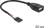 DeLOCK USB 2.0 (gniazdko) na USB 2.0 Pin Header, 0.2m (83291)