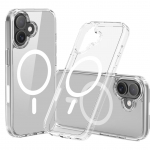 Nevox StyleShell SHOCKFlex, transparent phone case, iPhone 17, compatible with MagSafe