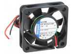 Fan: DC | axial | 40x40x10mm | 6m3/h | 17dBA | slide bearing | 4300rpm