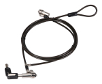 Conceptronic CUSTODIO02BNTM Keyed Dual Head Laptop Lock, Nano Lock Slot, Master Keyed Compatible, 1.8m