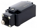 Limit switch | rubber seal,pin plunger &Oslash;10mm | NO + NC | 10A | IP67