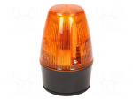 Signaller: lighting | continuous light,blinking light | orange