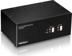 TRENDnet KVM-l&uuml;liti 2-pordiline DVI USB koos heliga USB 2.0 jaoturiga