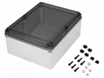 Enclosure: multipurpose | X: 400mm | Y: 500mm | Z: 220mm | GEOS | grey