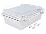 Enclosure: multipurpose | X: 112mm | Y: 152mm | Z: 55mm | aluminium | IP67