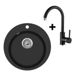Graniitvalamu 505x505+K&ouml;&ouml;gisegisti 5523E2 Aquasanita Black