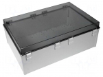 Enclosure: wall mounting | X: 600mm | Y: 400mm | Z: 220mm | CAB | grey