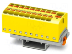 Splice terminal: rail | 32A | 800V | push-in | PA | 0.2&divide;6mm2 | W: 28.6mm